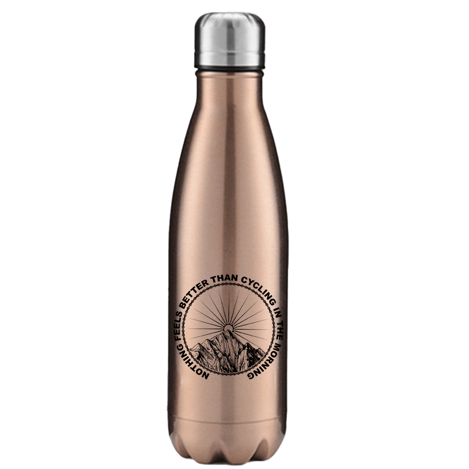 Cycling In The Morning 17oz Stainless Water Bottle