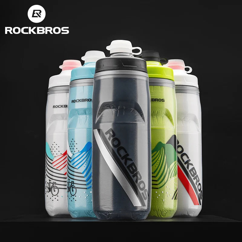 ROCKBROS 620ml Cycling Water Bottle Cold Water Insulated Thermal