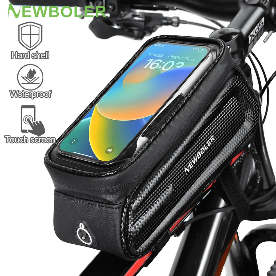 NEWBOLER Bike Bag 2L Frame Front Tube Cycling Bag Bicycle Waterproof
