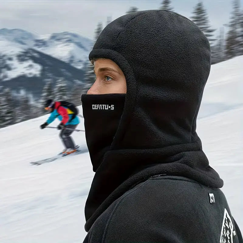 Fleece Balaclava Cycling Cap Cold-proof Windproof Warm Hood and Hat