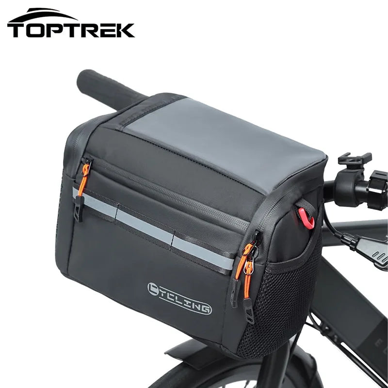 Toptrek 4L Bicycle Handlebar Bag Large Capacity Insulated Car Storage