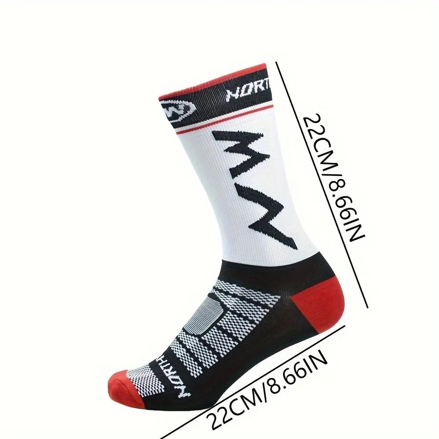 3 Pairs Of High-Quality Breathable Sports Socks Suitable For Running,