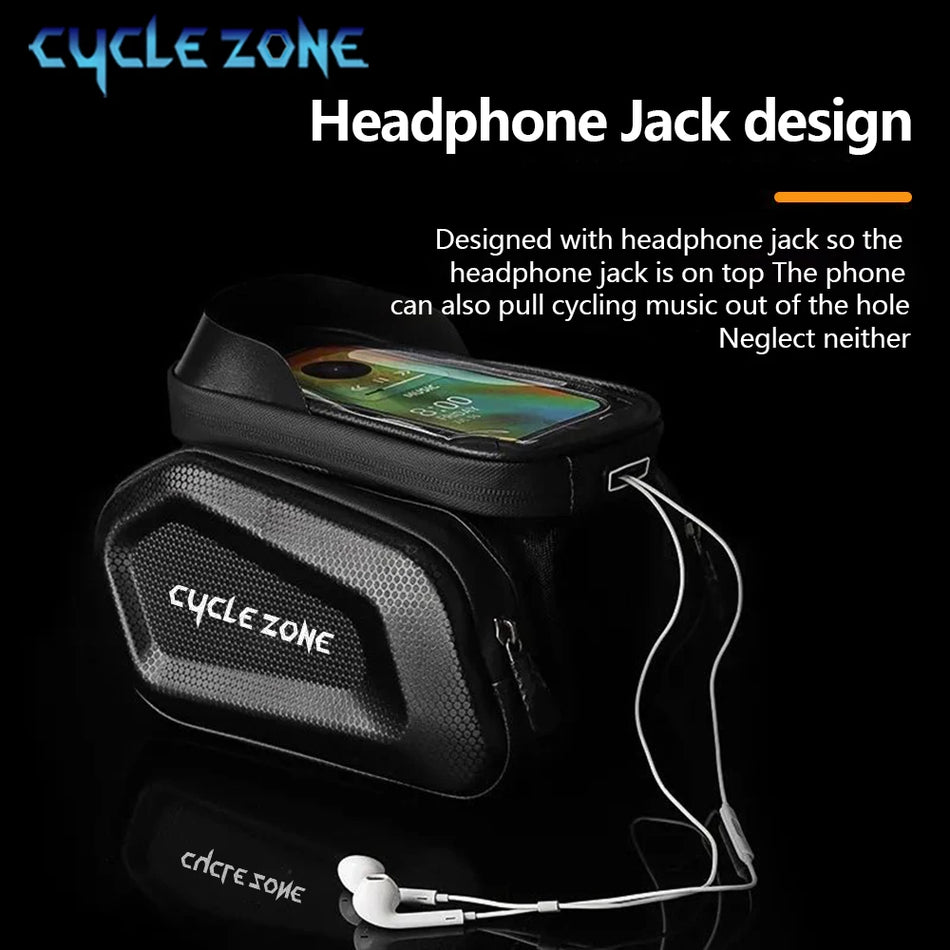 Bicycle Bags Bike Top Front Tube Frame Bag Touchscreen Phone Holder