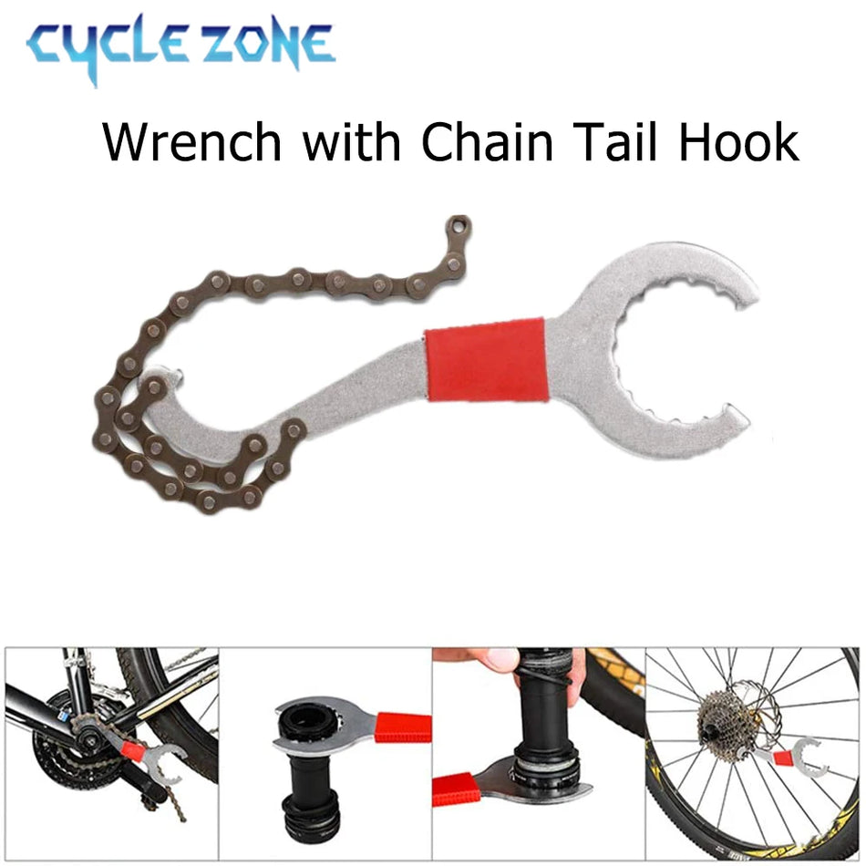 Bicycle Repair Tool Kits Flywheel Remover Cutter Chain Breaker Crank
