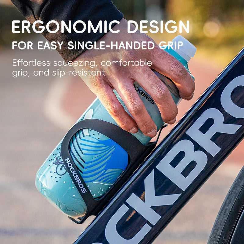 ROCKBROS 620ml Cycling Water Bottle Cold Water Insulated Thermal