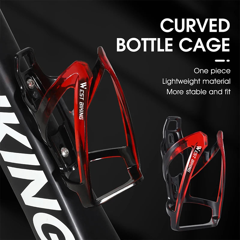 WEST BIKING Bicycle Water Bottle Cage Colorful Gradient Cycling Bottle