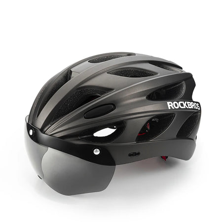Cycling Helmet Men Women Bicycle Helmet Goggles Safety Headwear Visor Lens Ultralight MTB Road 58-65Cm Bike Helmets