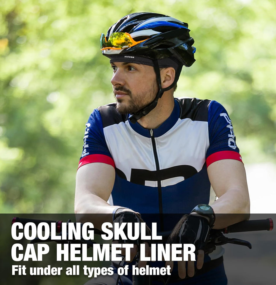 Cooling Skull Caps Helmet Liner, Lightweight Mesh under Helmet Cycling Motorcycl