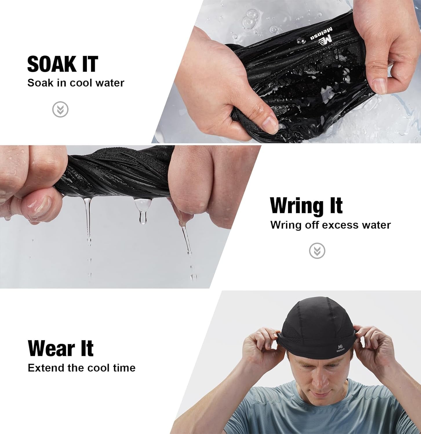 Cooling Skull Caps Helmet Liner, Lightweight Mesh under Helmet Cycling Motorcycl