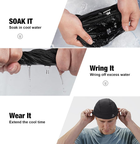 Cooling Skull Caps Helmet Liner, Lightweight Mesh under Helmet Cycling Motorcycl
