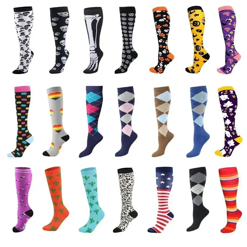 European and American Sports Compression Socks for Men and Women Outdoor Cycling Climbing Fitness Football Socks Mens Socks