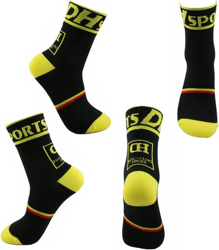 Mens Womens Sports Socks Athletic Socks for Running Cycling Basketball Hiking Crew