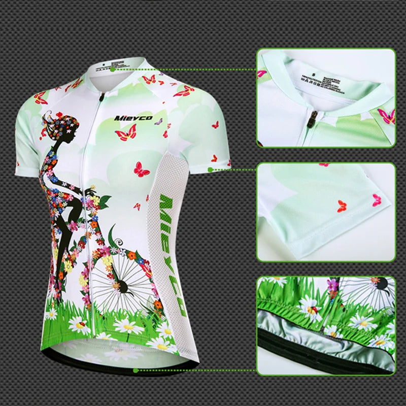 Mountain Bike Cycling Uniforms for Bicycle Go Pro, Retro Cycle Jersey, Mtb Shirt, Brazil Road Women Cycling Jersey