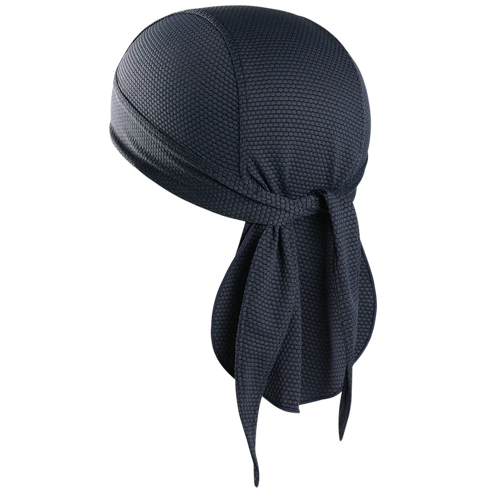 Quick-Drying Bandana Doo Rags Caps Summer Breathable Cycling Sport Running Helmet Liner Beanies Durags Pirate Hat Head Wrap Men