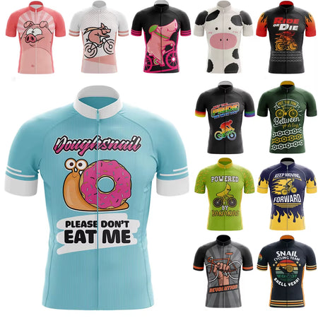 New Men'S Cycling Jersey Tops Summer MTB Bike Jersey Pro Bicycle Shirt Breathable Cycling Clothing Short Sleeve