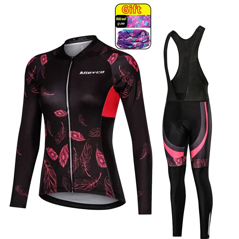 Jersey Cycling Suit Bicycles for Women Completo Women'S Clothing Go Pro Sepeda Mtb Conjunto Ciclismo Roadbike Bib Vtt Gel Pants
