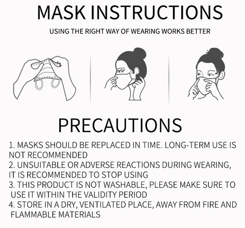 Image of COVID-19 Disposable Mask (Items are only for USA shipping) Free Shipping!