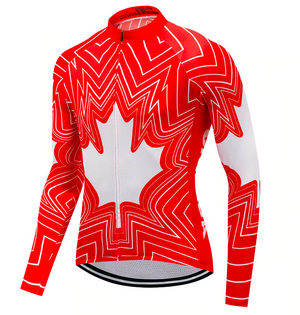 Canada Long Sleeve Cycling Jersey