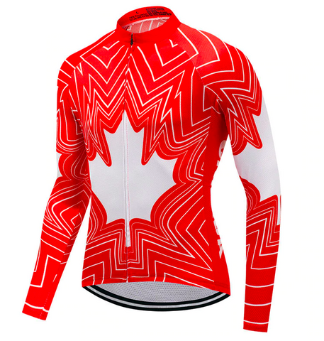 Image of Canada Long Sleeve Cycling Jersey