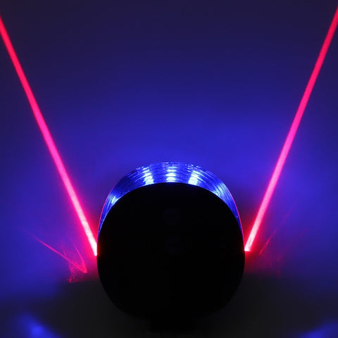 Image of Waterproof Bicycle Cycling Taillights - LED Laser Safety Warning Bicycle Tail Light