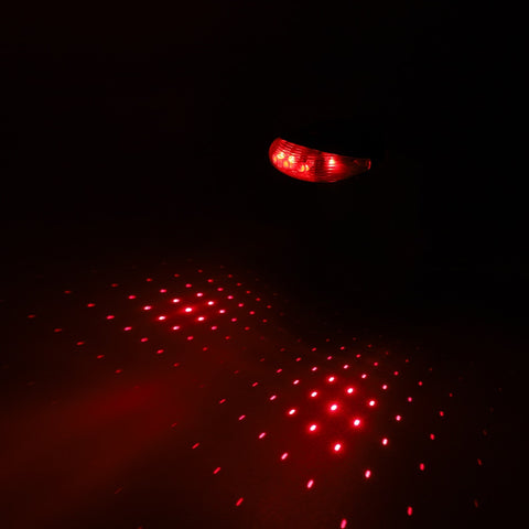 Image of Waterproof Bicycle Cycling Taillights - LED Laser Safety Warning Bicycle Tail Light