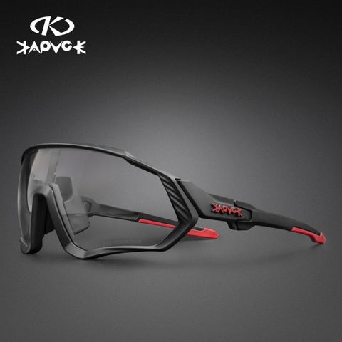 Image of Kapvoe Photochromic Cycling Sunglasses Men Women Sport Road Mtb Mountain Bike Bicycle Glasses Cycling Glasses Eyewear Goggle