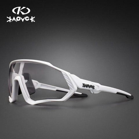 Image of Kapvoe Photochromic Cycling Sunglasses Men Women Sport Road Mtb Mountain Bike Bicycle Glasses Cycling Glasses Eyewear Goggle