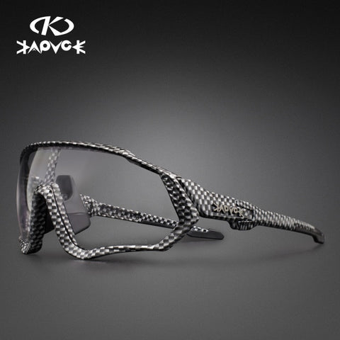 Image of Kapvoe Photochromic Cycling Sunglasses Men Women Sport Road Mtb Mountain Bike Bicycle Glasses Cycling Glasses Eyewear Goggle