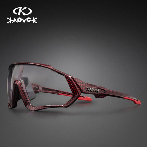 Image of Kapvoe Photochromic Cycling Sunglasses Men Women Sport Road Mtb Mountain Bike Bicycle Glasses Cycling Glasses Eyewear Goggle
