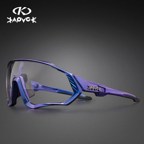 Image of Kapvoe Photochromic Cycling Sunglasses Men Women Sport Road Mtb Mountain Bike Bicycle Glasses Cycling Glasses Eyewear Goggle