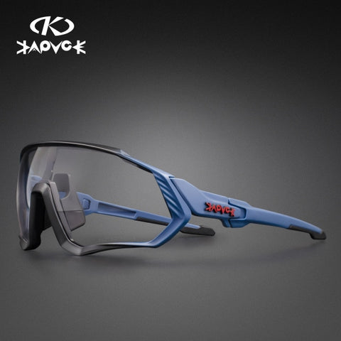 Image of Kapvoe Photochromic Cycling Sunglasses Men Women Sport Road Mtb Mountain Bike Bicycle Glasses Cycling Glasses Eyewear Goggle