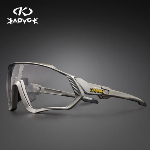 Image of Kapvoe Photochromic Cycling Sunglasses Men Women Sport Road Mtb Mountain Bike Bicycle Glasses Cycling Glasses Eyewear Goggle