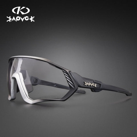 Image of Kapvoe Photochromic Cycling Sunglasses Men Women Sport Road Mtb Mountain Bike Bicycle Glasses Cycling Glasses Eyewear Goggle