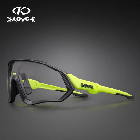 Image of Kapvoe Photochromic Cycling Sunglasses Men Women Sport Road Mtb Mountain Bike Bicycle Glasses Cycling Glasses Eyewear Goggle