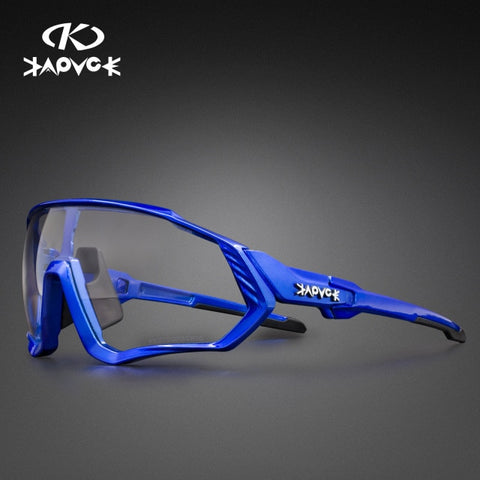 Image of Kapvoe Photochromic Cycling Sunglasses Men Women Sport Road Mtb Mountain Bike Bicycle Glasses Cycling Glasses Eyewear Goggle