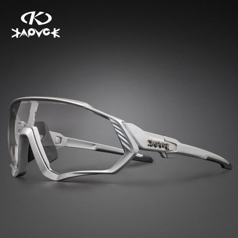 Image of Kapvoe Photochromic Cycling Sunglasses Men Women Sport Road Mtb Mountain Bike Bicycle Glasses Cycling Glasses Eyewear Goggle