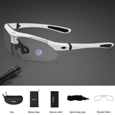 Image of Kapvoe Photochromic Cycling Sunglasses Men Women Sport Road Mtb Mountain Bike Bicycle Glasses Cycling Glasses Eyewear Goggle