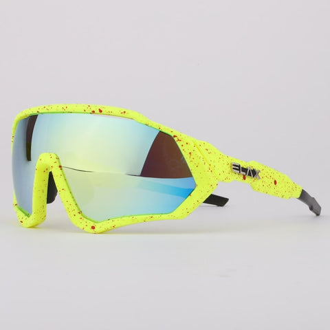 Image of Colored Cycling Sunglasses - Bicycle Goggles - Outdoor Sports Glasses Men Women Riding Lenses Cycling Glasses Bike Mtb Windproof