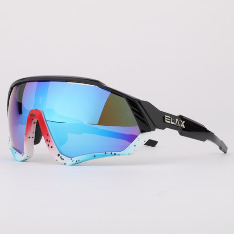 Image of Colored Cycling Sunglasses - Bicycle Goggles - Outdoor Sports Glasses Men Women Riding Lenses Cycling Glasses Bike Mtb Windproof