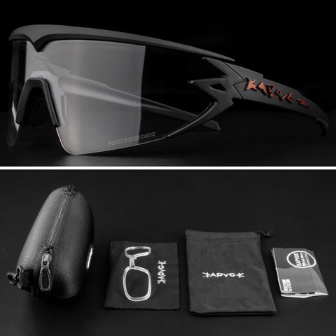 Image of Kapvoe Outdoor Women Photochromic Cycling Glasses Sport Cycling Glasses Mountain Bike Cycling Sunglasses Glasses Gafas Ciclismo