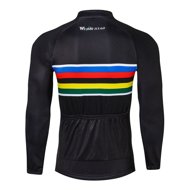 Multicolor Long Sleeve Cycling Jersey