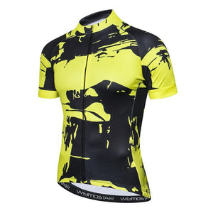 Yellow & Black Cycling Jersey