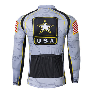 USA Army Long Sleeve Cycling Jersey